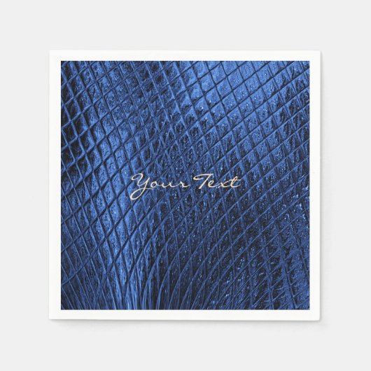 Blauwe decoratieve moderne servetten (Voorkant)