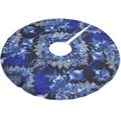 Blauwe Decoratieve Vakantieboom Rok Kerstboom Rok (Gekanteld)