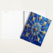 Blauwe decoratieve vakantieplanner planner (Display)