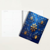 Blauwe decoratieve vakantieplanner planner (Display)