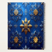 Blauwe decoratieve vakantieplanner planner (Achterkant)