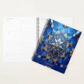 Blauwe decoratieve vakantieplanner planner (Display)