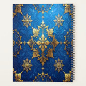 Blauwe decoratieve vakantieplanner planner (Achterkant)