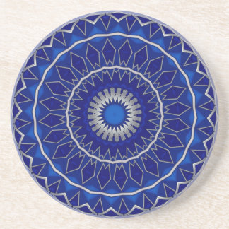 Blauwe decoratieve zandstenen onderzetter
