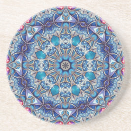 Blauwe decoratieve zandstenen onderzetter