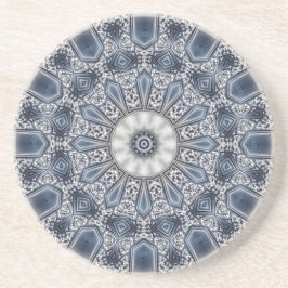 Blauwe decoratieve zandstenen onderzetter