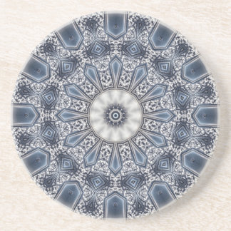 Blauwe decoratieve zandstenen onderzetter