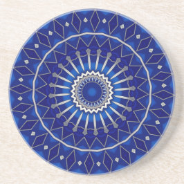 Blauwe decoratieve zandstenen onderzetter