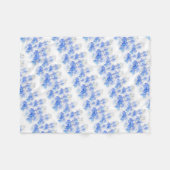 Blauwe deken van gestreepte bloem van Lobelia (Voorkant (Horizontaal))