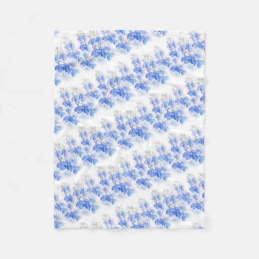 Blauwe deken van gestreepte bloem van Lobelia (Voorkant)