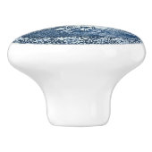 Blauwe Delftse Windmolen Nederlands Bord Keramische Knop (Zijkant)