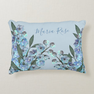 Blauwe Delphinium Accent Kussen