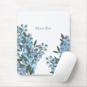 Blauwe Delphinium Muismat (Met muis)