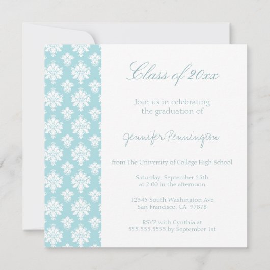 Blauwe demasfotograaf aankondiging (Achterkant)