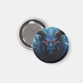 Blauwe demon magneet (Voorkant / Achterkant)