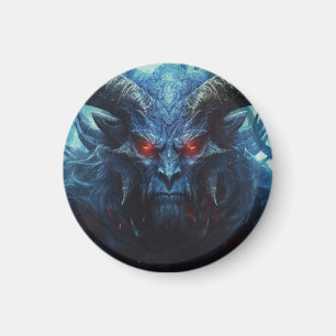 Blauwe demon magneet