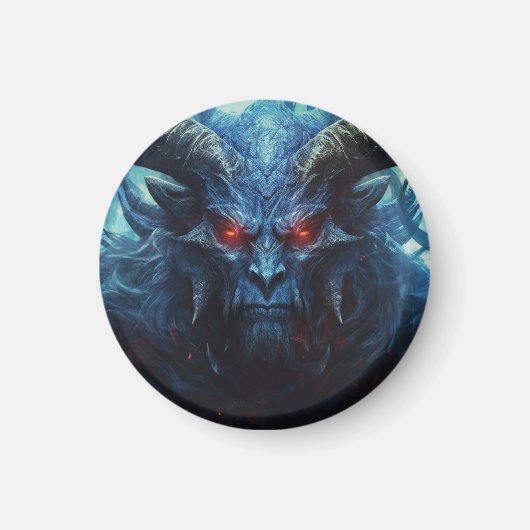 Blauwe demon magneet (Voorkant)