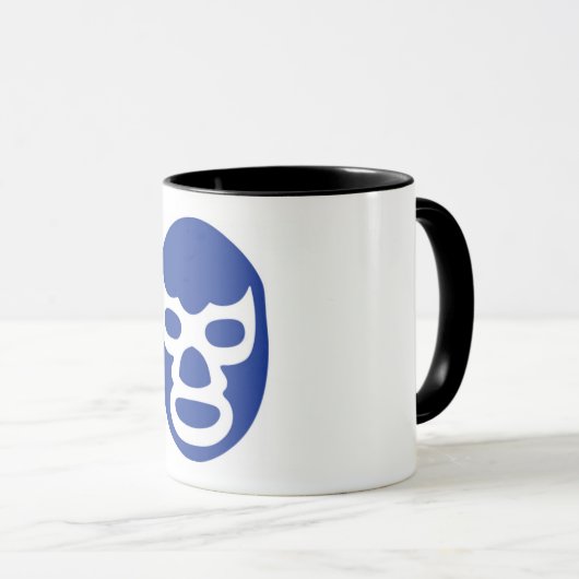 Blauwe demon-mok mok (Voorkant rechts)