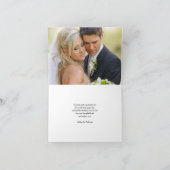 Blauwe Dendrobium Orchidee bruiloft foto dank u Bedankkaart (Binnen)