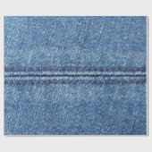 Blauwe denim achtergrond close-up (macro) cadeaupapier (Vlak)