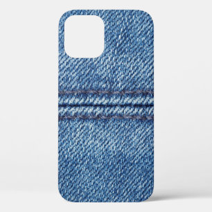 Blauwe denim achtergrond close-up (macro) Case-Mate iPhone case