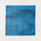 blauwe denim achtergrond gebruikt als achtergrond wandkleed (Voorkant)