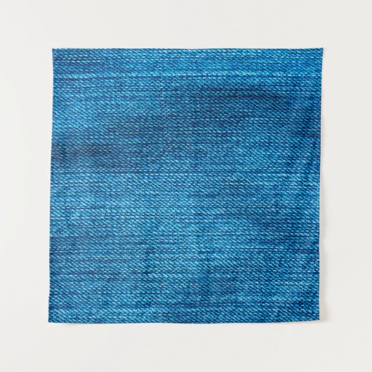 blauwe denim achtergrond gebruikt als achtergrond wandkleed (Voorkant)