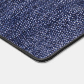Blauwe denim bureaumat (Hoek)