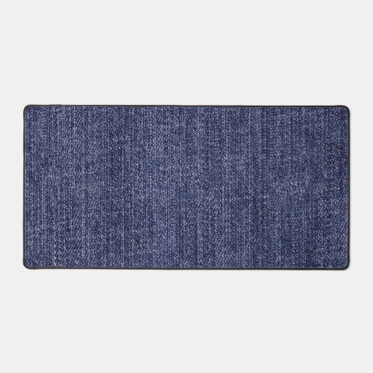 Blauwe denim bureaumat (Voorkant)