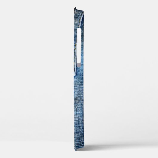 Blauwe denim Case-Mate iPhone case (Achterkant / Links)