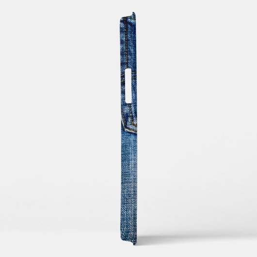Blauwe denim Case-Mate iPhone case (Achterkant / Rechts)