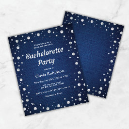 Blauwe Denim en Diamanten Bachelorette Party Uitno