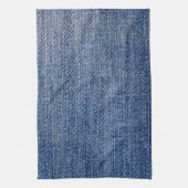Blauwe denim Fabric Jeans Textuur Theedoek (Verticaal)