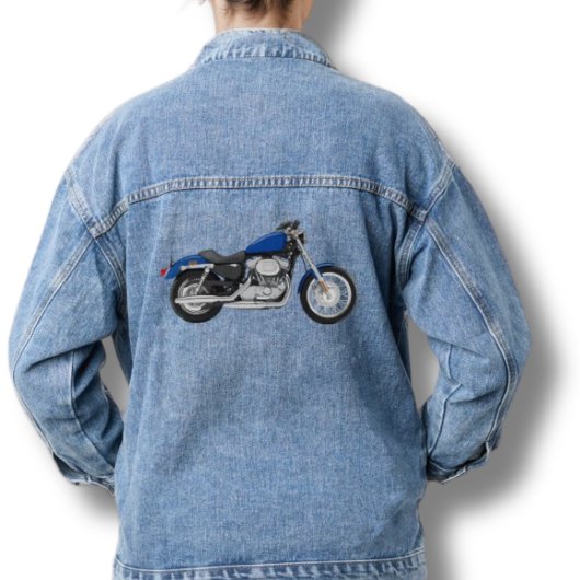 Blauwe Denim Jean Jas Motorcycle Denim Jacket
