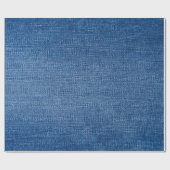 Blauwe denim jeans cadeaupapier (Vlak)