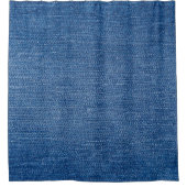 Blauwe denim jeans douchegordijn (Voorkant)
