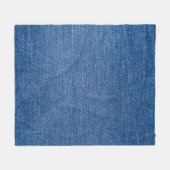 Blauwe denim jeans fleece deken (Voorkant (Horizontaal))