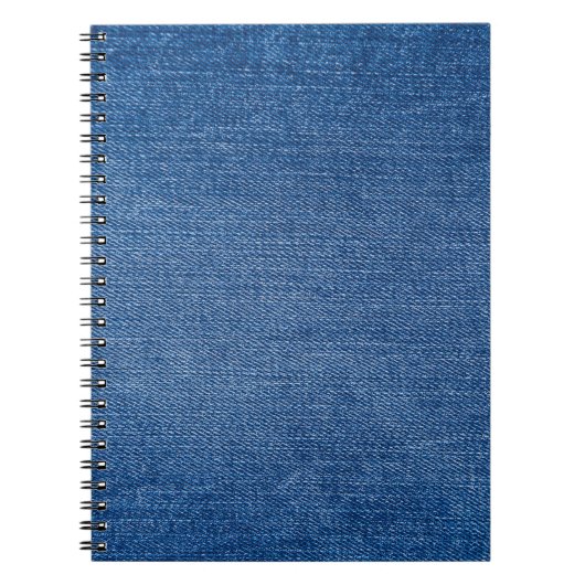 Blauwe denim jeans notitieboek (Voorkant)
