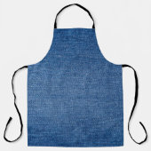 Blauwe denim jeans schort (Voorkant)