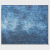 Blauwe denim jeans textuur cadeaupapier (Vlak)