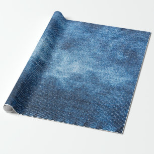 Blauwe denim jeans textuur cadeaupapier