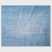 Blauwe denim jeans textuur cadeaupapier (Vlak)