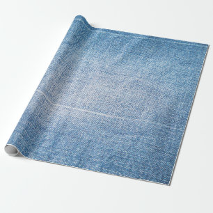 Blauwe denim jeans textuur cadeaupapier