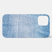 Blauwe denim jeans textuur Case-Mate iPhone case (Achterkant (horizontaal))