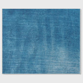 Blauwe denim jeans textuur dicht bij elkaar. Blauw Cadeaupapier (Vlak)