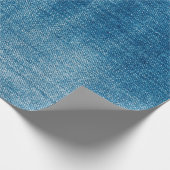 Blauwe denim jeans textuur dicht bij elkaar. Blauw Cadeaupapier (Hoek)