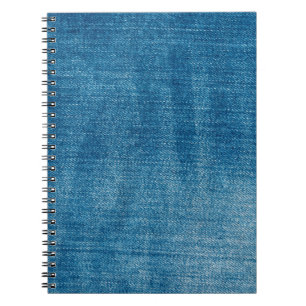 Blauwe denim jeans textuur dicht bij elkaar. Blauw Notitieboek