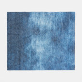 Blauwe denim jeans textuur fleece deken (Voorkant (Horizontaal))