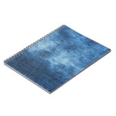 Blauwe denim jeans textuur notitieboek (Linkerzijde)