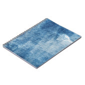 Blauwe denim jeans textuur notitieboek (Linkerzijde)